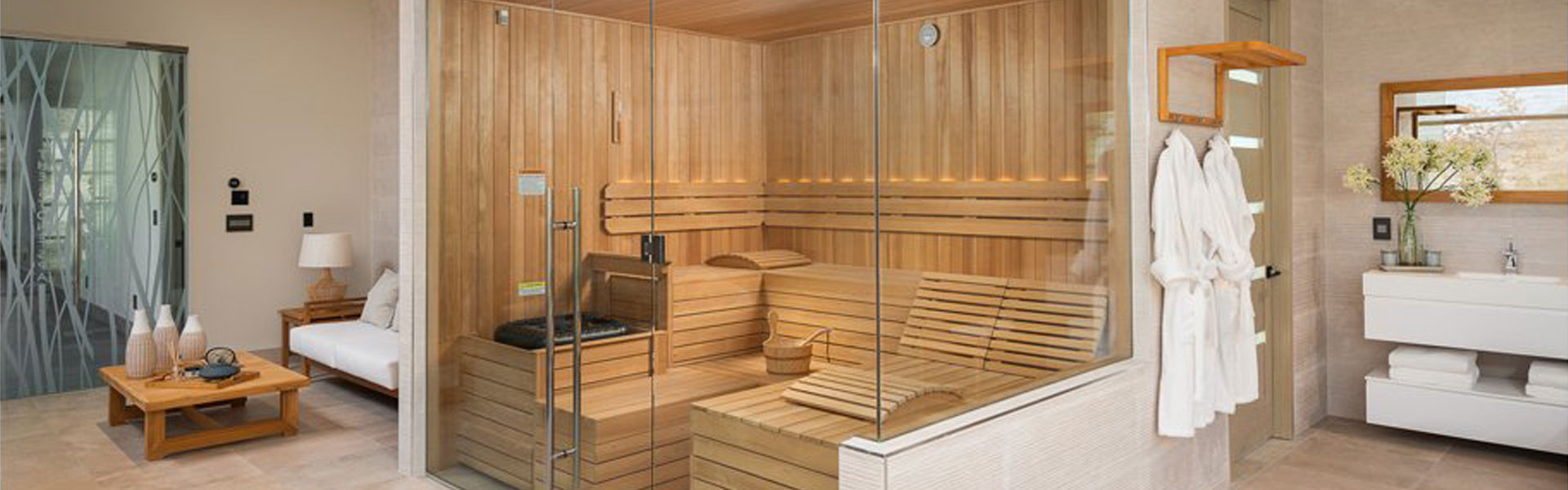 Sauna Brings Wellness & Relaxation to Luxury Home Spa